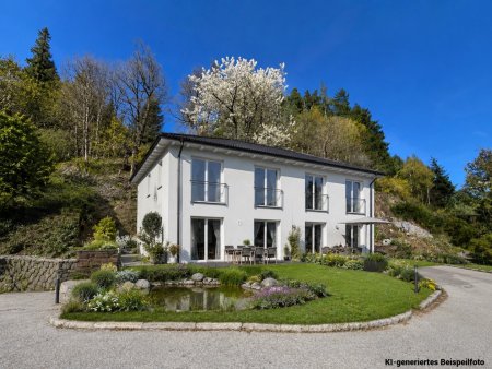 LEISTBARES Wohnen in BEST-LAGE: Sonniges Grundstück mit geplanter NEUBAU-Doppelhaushälfte in MASSIVBAUWEISE!