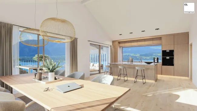 Architektur trifft Panorama – Neubauvillen am Mondsee - unglaublich schön! - Bild