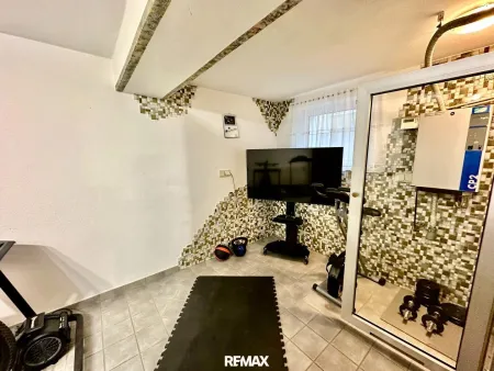Fitnessraum mit Sauna