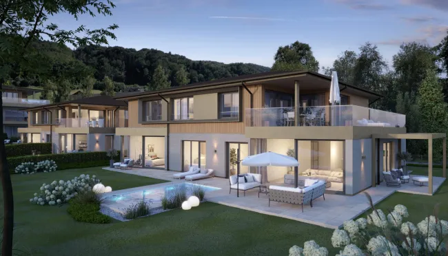 MIT SEEZUGANG! Exklusive 4-Zimmer Wohnung XXL-Terrasse direkt am Mattsee - Bild