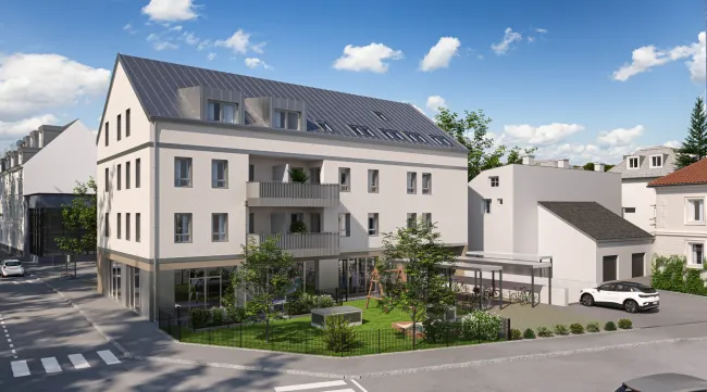Moderne 1-Zi-Whg mit Loggia & Terrasse mitten in Salzburg, Erstbezug - Bild