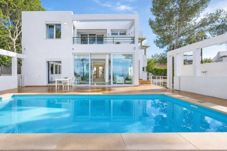 Exklusive Villa in erster Meereslinie mit Panoramablick über die Bucht von Palma – Bahia Grande, Llucmajor