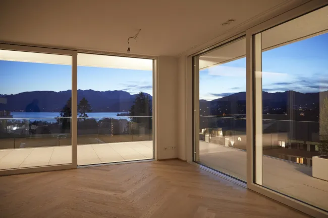 Ausblick Nachts Wohnraum
