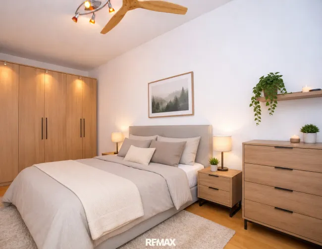 Schlafzimmer (virtuell eingerichtet)
