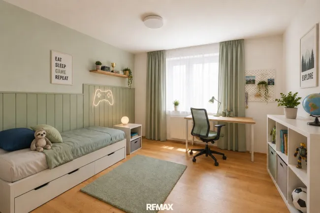 Kinderzimmer (virtuell eingerichtet)