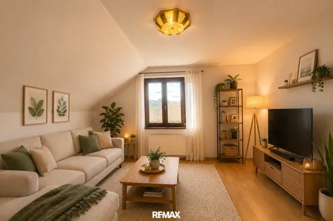 Wohnzimmer (virtuell eingerichtet)