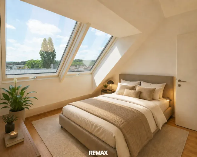 Schlafzimmer (virtuell eingerichtet)