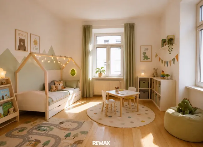 Kinderzimmer (virtuell eingerichtet)
