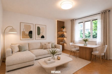 Wohnzimmer (virtuell eingerichtet)