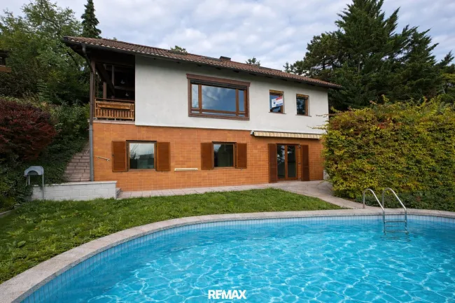 Ihr Logenplatz über Mödling – Haus mit Pool und spektakulärem Panoramablick - Bild