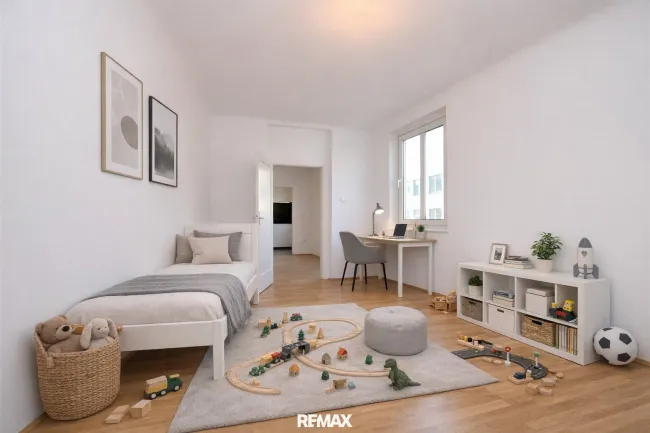 Kinderzimmer (virtuell eingerichtet)