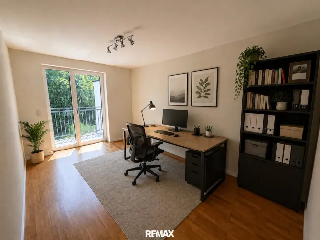 Arbeitszimmer (virtuell eingerichtet)