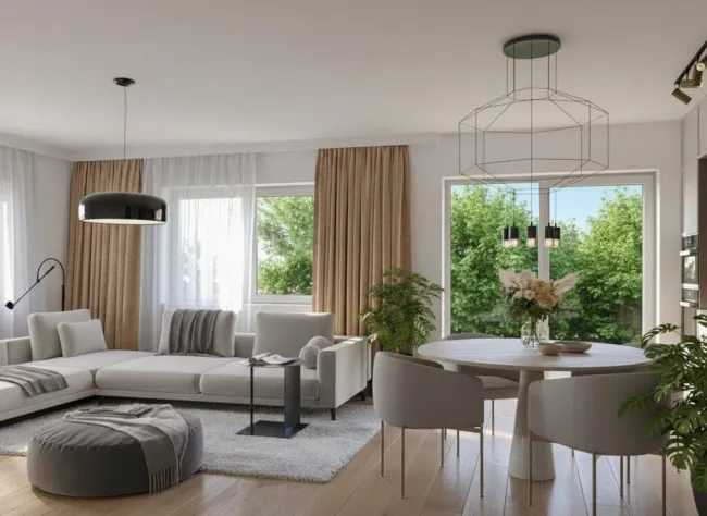 „Leben drinnen & draußen“ Exklusive 4 Zimmer Gartenwohnung - NES 101 - Titelbild