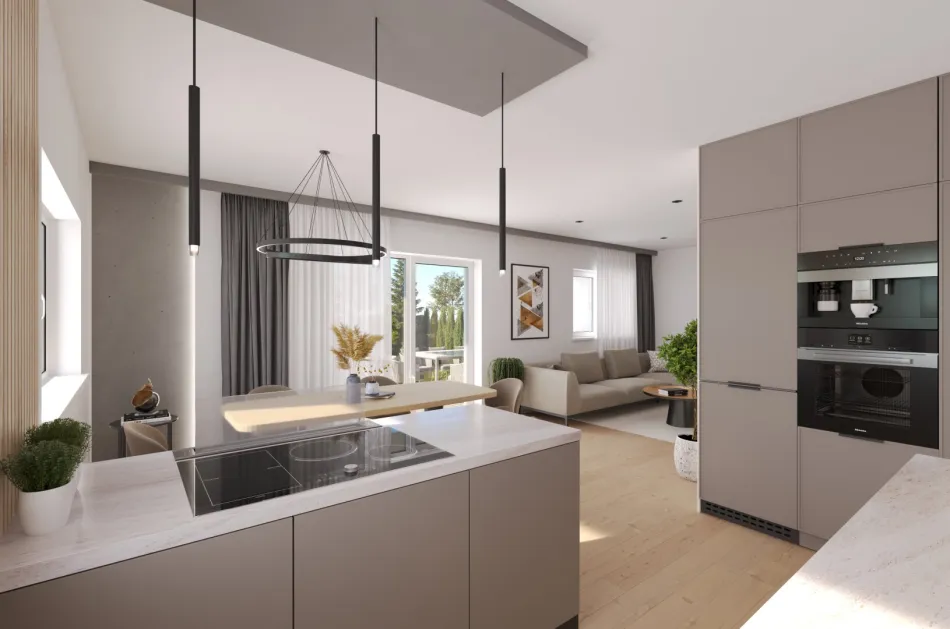 "Modernes Penthouse" mit Terrasse, Stellplätzen & Grünblick in Groß Sankt Florian! - Bild