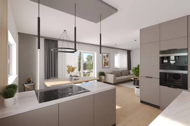 „Stilvolles Wohnen mit Garten - Exklusive Doppelhaushälfte im Neubau - Projekt Groß St Florian - Bild