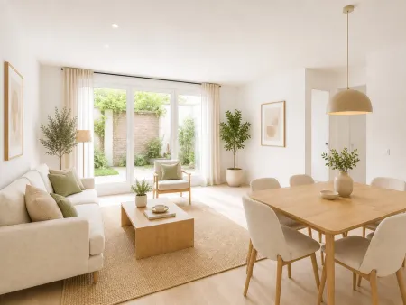 Moderne 2-Zimmer-Gartenwohnung mit großzügiger Terrasse, Loggia und Eigengarten (gesamt ca. 30 m²)