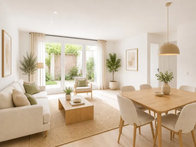 Moderne 2-Zimmer-Gartenwohnung mit großzügiger Terrasse, Loggia und Eigengarten (gesamt ca. 30 m²) - Titelbild