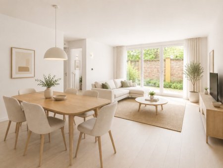 Lichtdurchflutete 2-Zimmer-Gartenwohnung mit 2 Terrassen und Eigengarten – insgesamt ca. 28 m² Freifläche