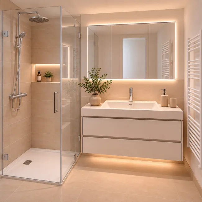 Bad mit Dusche