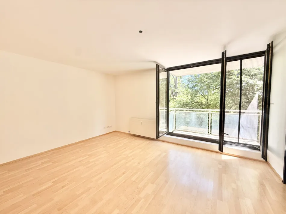 Blick vom Balkon