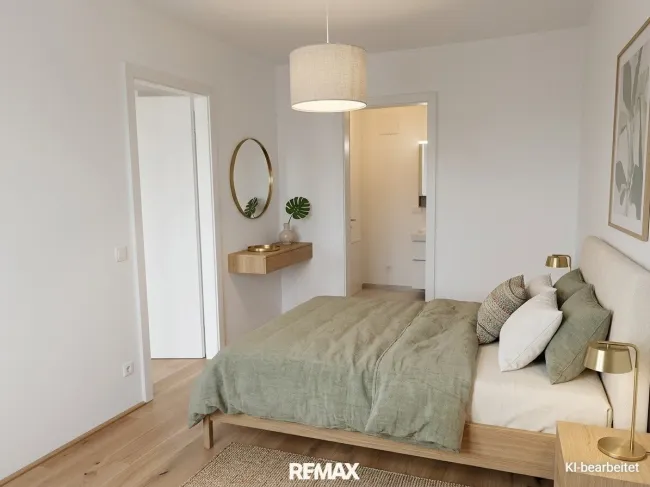 Schlafzimmer - Symbolfoto KI
