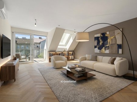 Exklusive Dachwohnung auf einer Ebene in Toplage