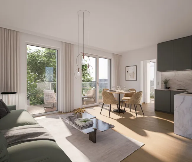 Neubau 2 Zi Wohnungen mit Balkon - Titelbild