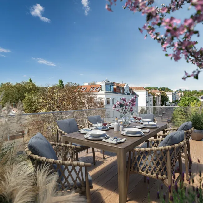 Traumhafte Sonnen-Terrassenwohnung mit Blick - Bild
