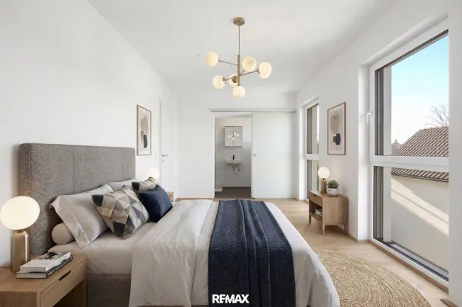 Schlafzimmer gestaged