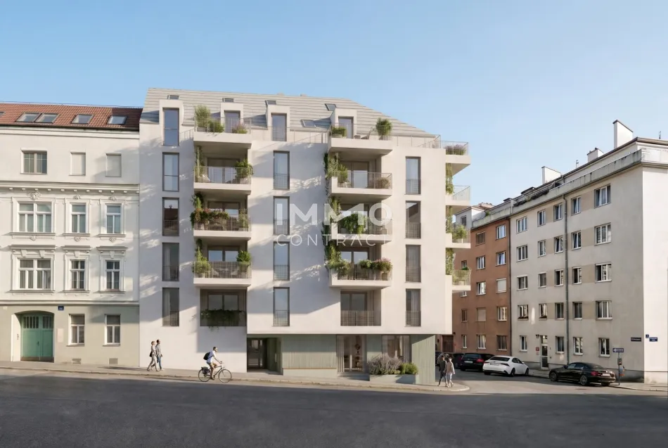 Exklusive 3-Zimmer-Neubauwohnung mit Westbalkon & Loggia - Titelbild