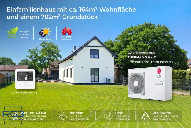 Energiebewußtes Einfamilienhaus mit 164m² Wohnfläche und großem Garten - Titelbild