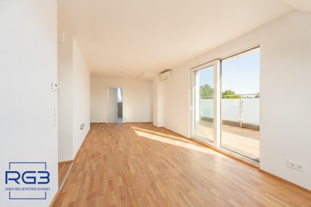 Weitblick DG-Wohnung in 1220 Wien: Erstbezug mit 4 Terrassen.