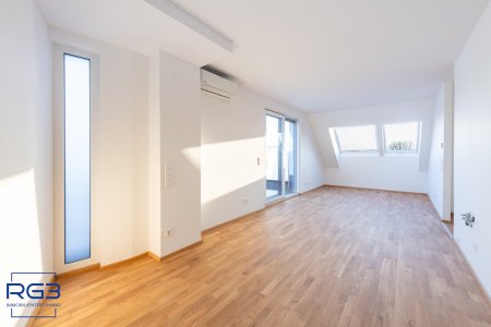 Weitblick DG-Wohnung in 1220 Wien: Erstbezug mit 4 Terrassen.