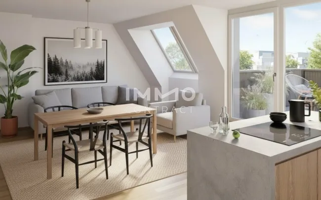 2 Terrassen im Dachgeschoß - Moderne 3-Zimmer-Wohnung provisionsfrei - Bild