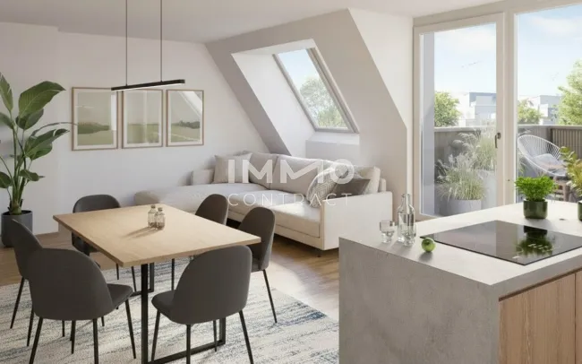 WOHN(T)RAUM OBERLAA: Stilvolle Dachgeschosswohnung – Erstbezug inklusive - Titelbild