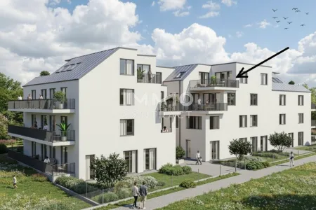 Lichtdurchflutete 3-Zimmer-Dachgeschoßwohnung mit einzigartiger Terrasse – provisionsfreier Erstbezug