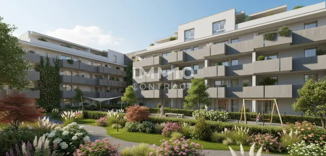 Erstbezugswohnung mit Komfort. 2-Zi-Wohnung mit Balkon, U-Bahn-Nähe & Tiefgarage in Simmering - Titelbild