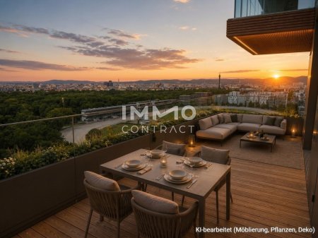 Provisionsfrei & Neu: Sonne, Ausblick über den Prater & die ganze Stadt, Pool, Gym, uvm.