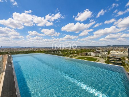 Prater: Provisionsfrei - ROOFTOP POOL - Exklusive Wohnung im Premium Tower