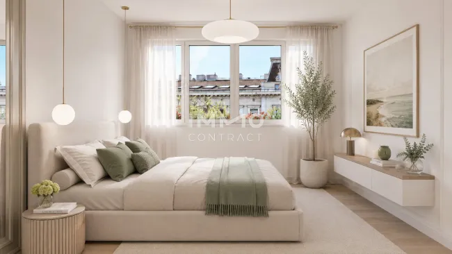 Innenhofseitige Dreizimmer-Wohnung mit großzügigem Balkon (NEU) - Bild