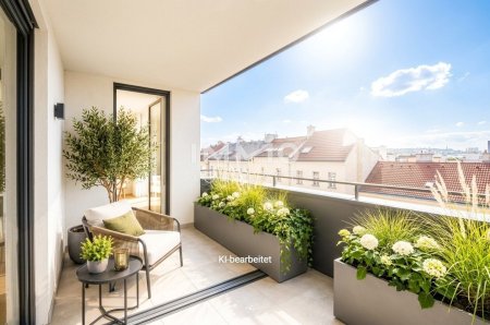 Neubau nahe Schönbrunn – 2-Zimmer-Erstbezug mit Westbalkon & Loggia
