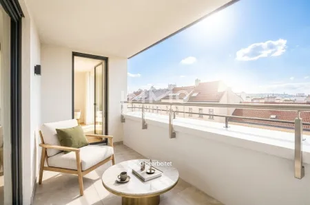Neubau nahe Schönbrunn – 2-Zimmer-Erstbezug mit Westbalkon & Loggia