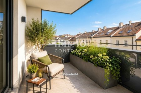 Wohnen auf höchstem Niveau – 2-Zimmer-Neubau mit Westbalkon & Loggia nahe Schönbrunn