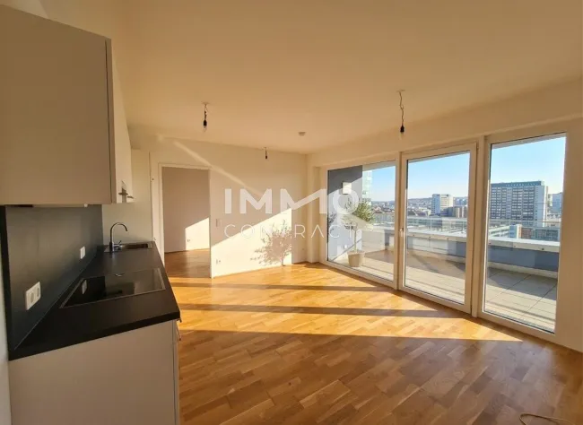 Wohnen über den Dächern von Linz - KOMPAKTE 2 Zi-Wohnung mit Blick zur GRÜNEN MITTE! - Bild