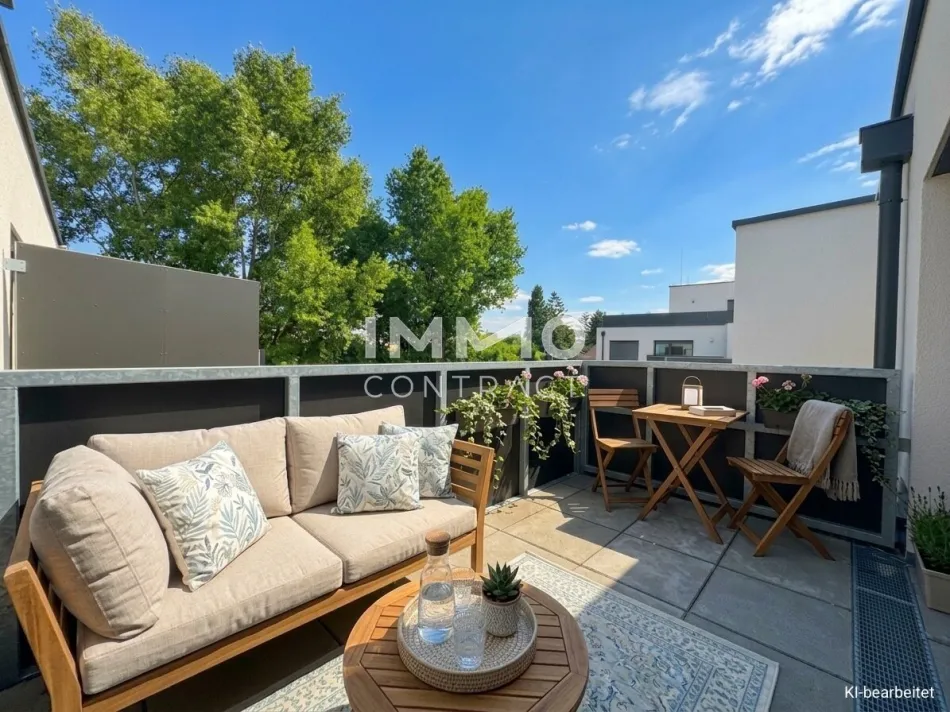 Hofseitige 2-Zimmer-Terrassenwohnung mit zusätzlichem Privatgarten – seltene Gelegenheit! - Titelbild