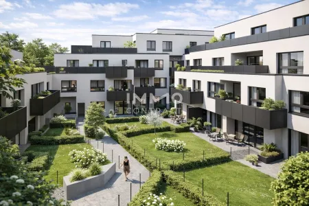 Exklusive 3-Zimmer Wohnung mit Terrasse & privatem Garten im Innenhof