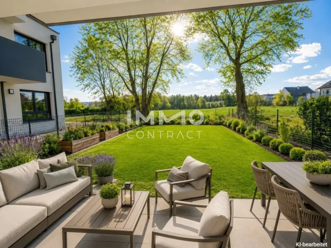 Moderne 2-Zimmer-Gartenwohnung mit viel Grünfläche – perfekt für Naturliebhaber - Titelbild