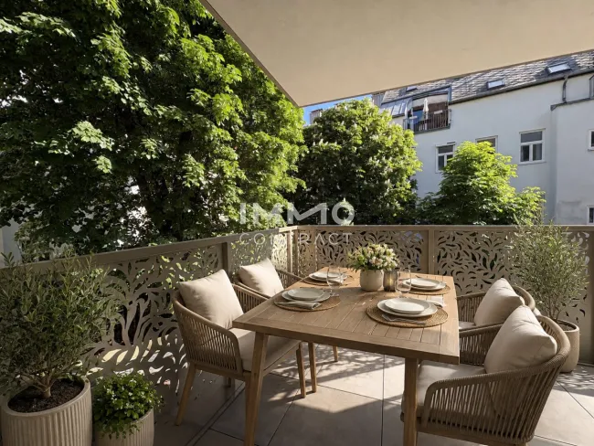 BEZUGSFERTIG & PROVISIONSFREI: TOP-Vierzimmer Apartment mit hofseitigem Balkon (Neubau-Erstbezug) - Bild