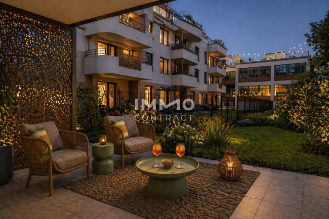 SELTENHEIT: Ruhige Zweizimmer-Gartenwohnung komplett hofseitig (Neubau-Erstbezug) - Titelbild
