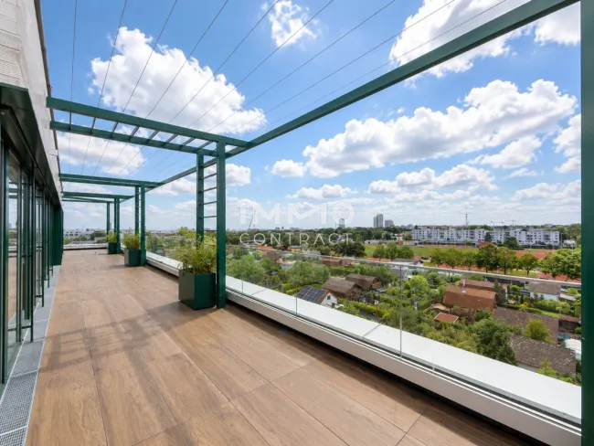 Exklusives Penthouse mit 90m2 Panoramaterrasse: Provisionsfrei: Wohnung + Büro mit luxuriöser Ausstattung - Titelbild